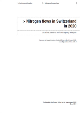 Cover Nitrogen flows in Switzerland in 2020 (Summary)