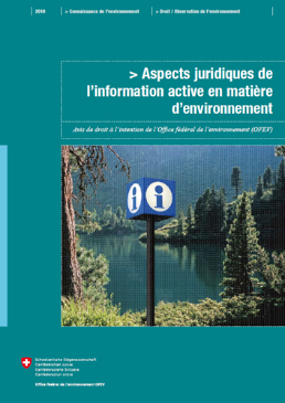 Cover Aspects juridiques de l’information active en matière d’environnement