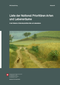 Cover Liste der National Prioritären Arten und Lebensräume