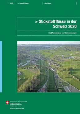 Cover Stickstoffflüsse in der Schweiz 2020