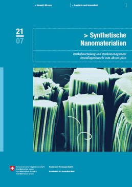 Cover Synthetische Nanomaterialien. Risikobeurteilung und Risikomanagement. Grundlagenbericht zum Aktionsplan. 2007. 284 S.