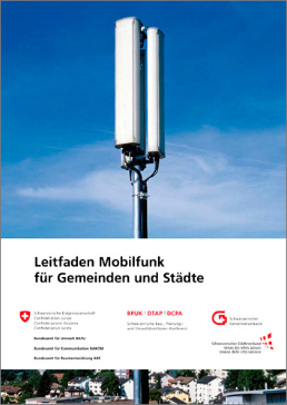 Cover Leitfaden Mobilfunk für Gemeinden und Städte