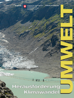 Cover UMWELT. Nr. 3/2008: Herausforderung Klimawandel.