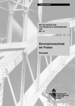 Cover Korrosionsschutz im Freien. Konzept. 2002. 10 S.