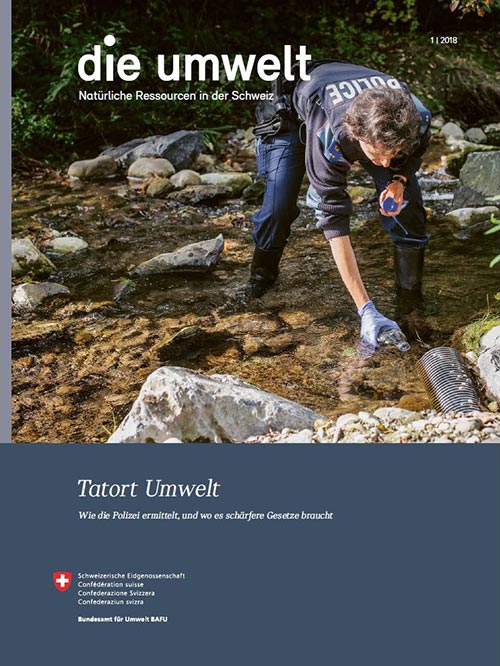 Cover vom Magazin «die umwelt» 1/2018