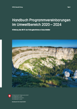 Cover Handbuch Programmvereinbarungen im Umweltbereich 2020–2024