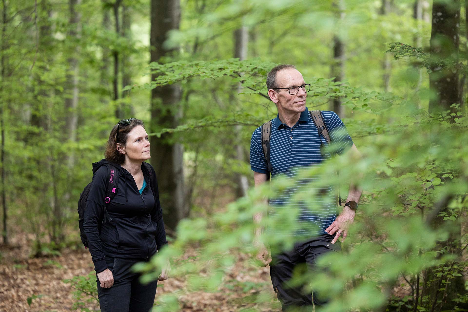 Sandra Burlet, Direktorin bei Lignum Holzwirtschaft Schweiz und Urs Leugger-Eggimann, Geschäftsleiter von Pro Natura