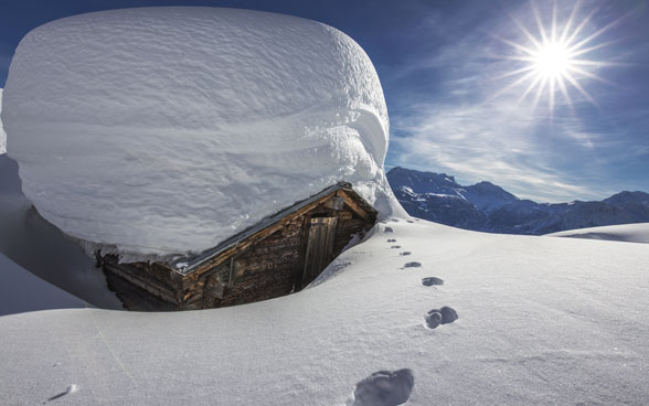 Viel Schnee im Wallis