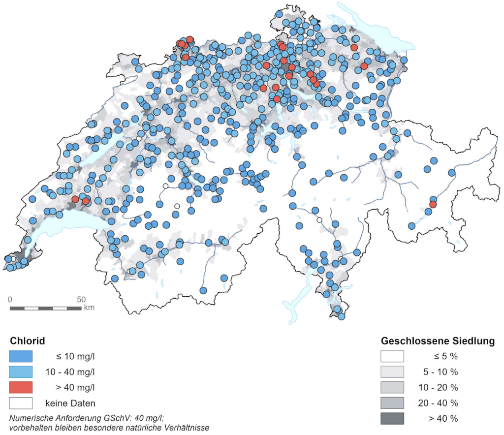 Chlorid im Grundwasser 2018/2019