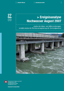 Cover Ereignisanalyse Hochwasser August 2007