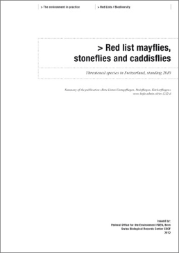 Cover Red list mayflies, stoneflies and caddisflies