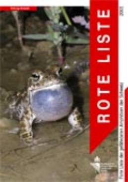 Cover Rote Liste der gefährdeten Arten der Schweiz: Amphibien. Ausgabe 2005. 48 S.