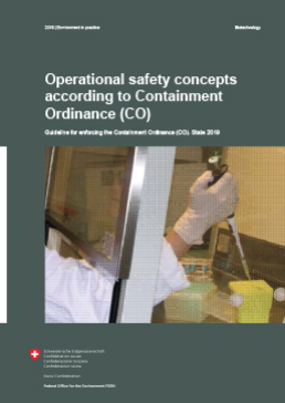 Cover Operational safety concepts according to Containment Ordinance (CO)