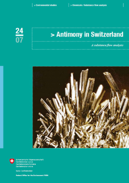 Cover Antimony in Switzerland. A substance flow analysis. 2007. 151 p.