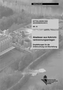 Cover Abwässer aus Kehrichtverbrennungsanlagen. Empfehlungen für die Untersuchung und Beurteilung. 2004. 27 S.