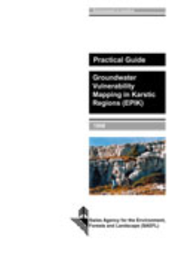 Cover Groundwater vulnerabilty mapping in karstic regions (EPIK). Application to groundwater protection zones. Practical guide. 1998. 56 p .
