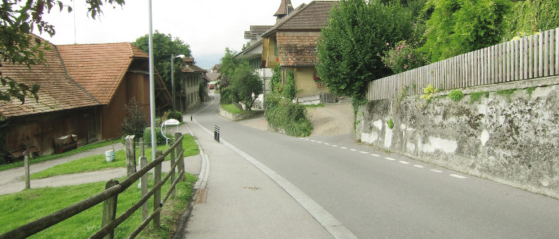 Gerzensee (BE) - Dorfstrasse: aménagement de l’espace routier