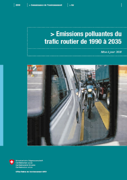 Cover Emissions polluantes du trafic routier de 1990 à 2035