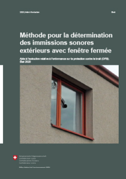 Cover Méthode pour la détermination des valeurs extérieures des immissions avec des fenêtres fermées
