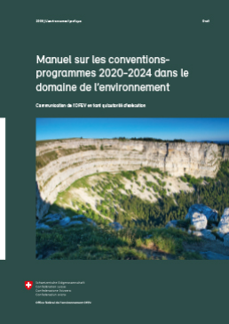 Cover Manuel sur les conventions-programmes 2020–2024 dans le domaine de l’environnement