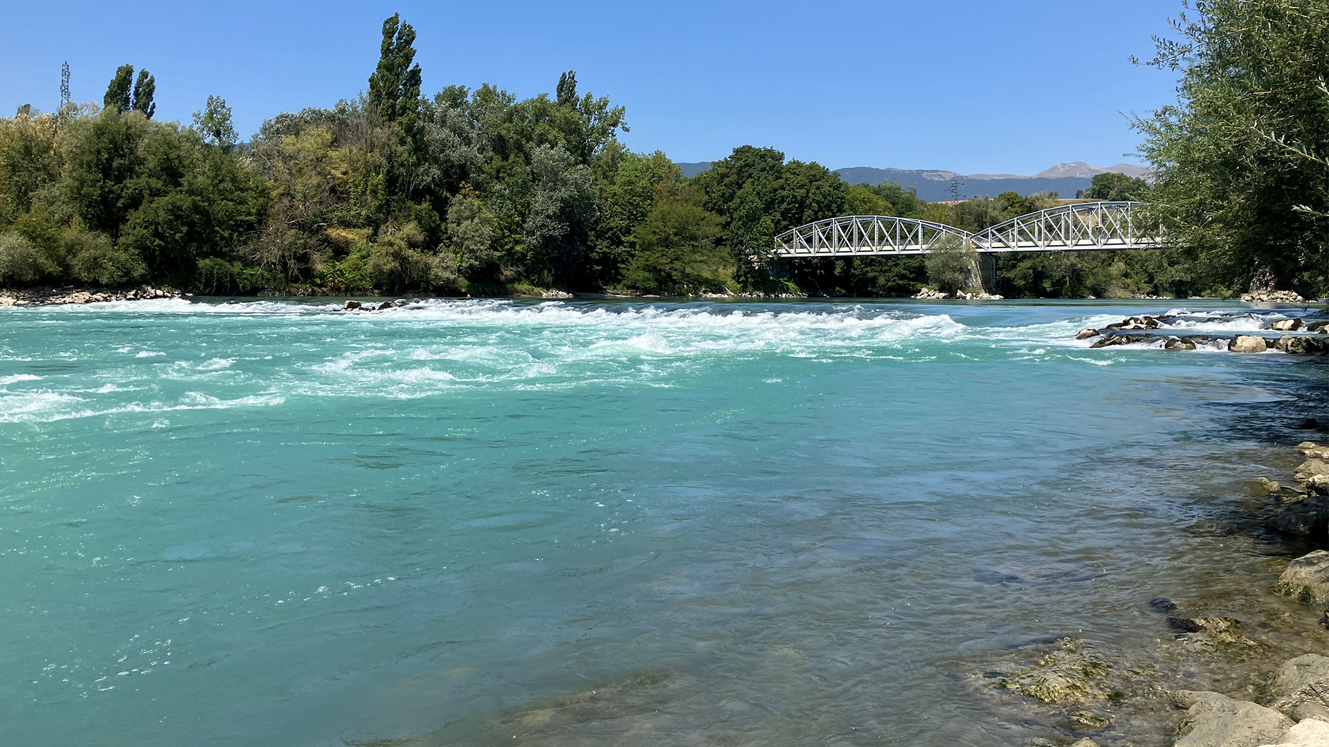 Rhone bei Chancy