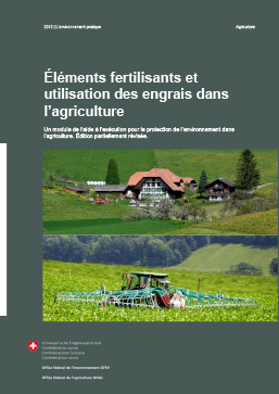 Cover Eléments fertilisants et utilisation des engrais dans l’agriculture