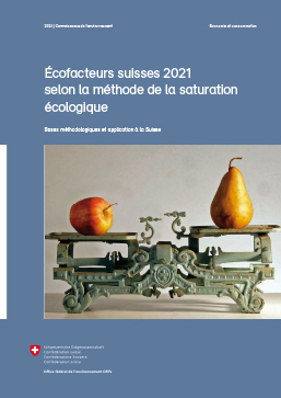 Cover Ecofacteurs suisses 2021 selon la méthode de la saturation écologique