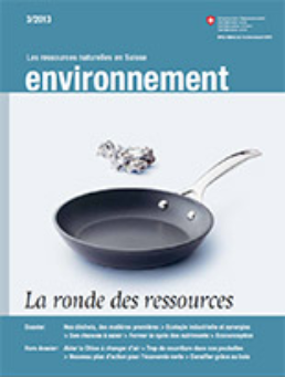 Cover Magazine environnement 3/2013 La ronde des ressources
