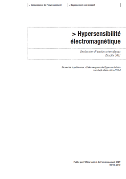 Cover Hypersensibilité électromagnétique