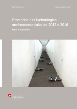 Promotion des technologies environnementales de 2012-2016