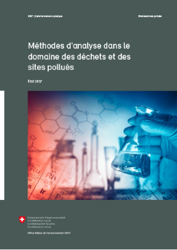 Cover Méthodes d’analyse dans le domaine des déchets et des sites pollués