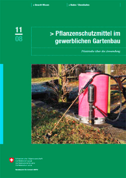 Cover Pflanzenschutzmittel im gewerblichen Gartenbau. Pilotstudie über die Anwendung. 2008. 42 S.
