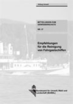 Cover Empfehlungen für die Reinigung von Fahrgastschiffen. 2000. 17 S.
