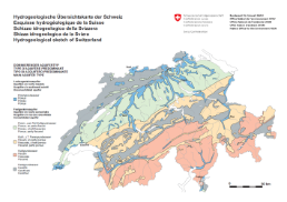 Schizzo idrogeologico della Svizzera