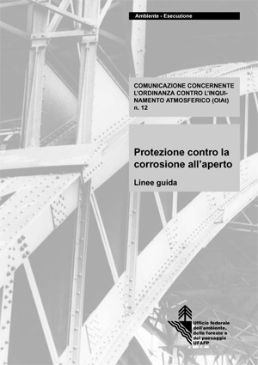 Cover Protezione contro la corrosione all'aperto. Linee guida. 2002. 10 p.