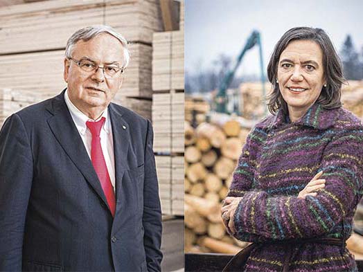 Poträt der Sägereibesitzer Jean-François Rime und Katharina Lehmann