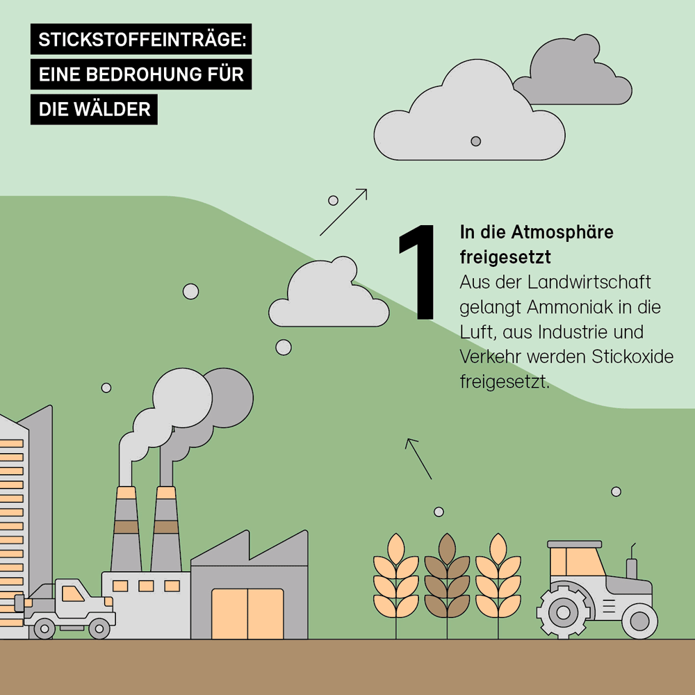1. In die Atmosphäre freigesetzt