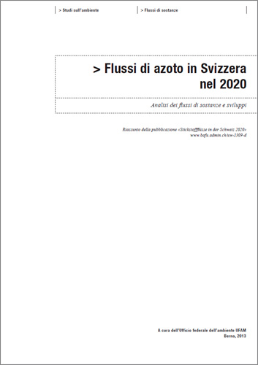 Cover Flussi di azoto in Svizzera nel 2020 (Riassunto)