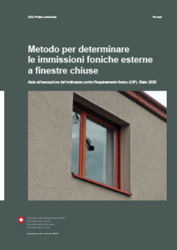 Cover Metodo per determinare le immissioni foniche esterne a finestre chiuse
